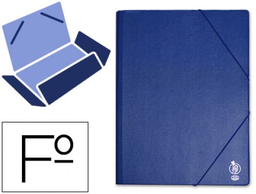 Pasta de elasticos liderpapel plastica com abas azul , Liderpapel , 29663 , 8423473296633
